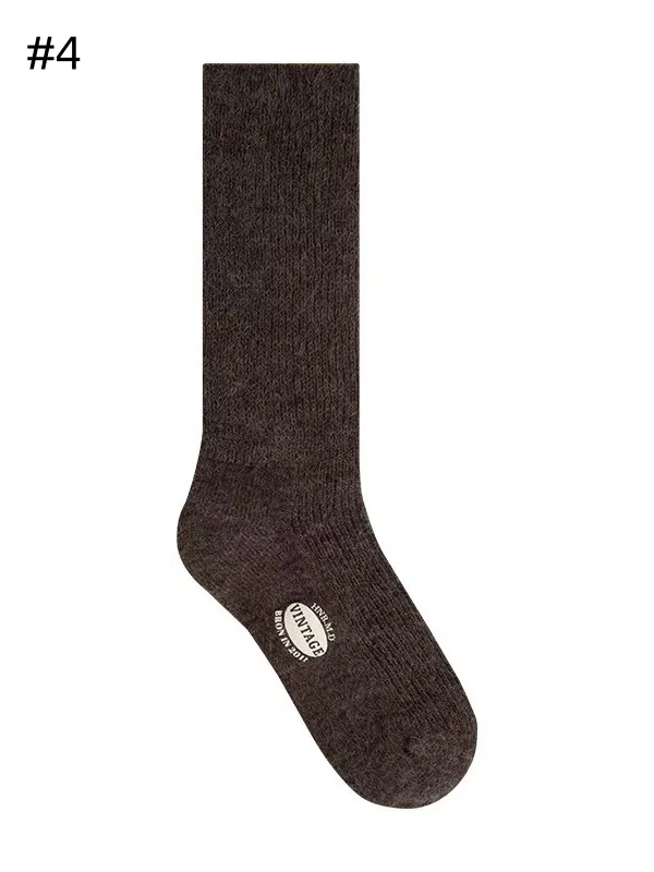 6 Options Print Design Calf Socks