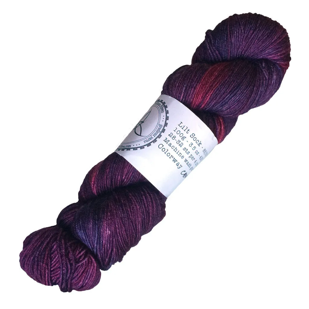 Black Trillium Fibres Lilt Sock