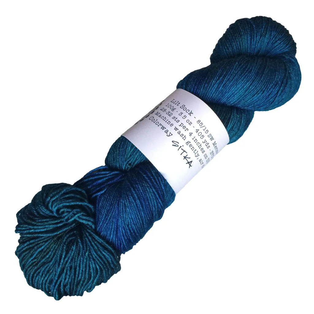 Black Trillium Fibres Lilt Sock