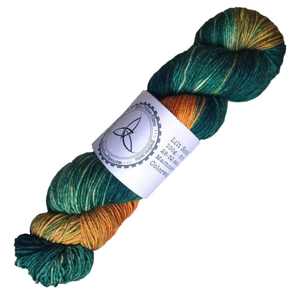Black Trillium Fibres Lilt Sock