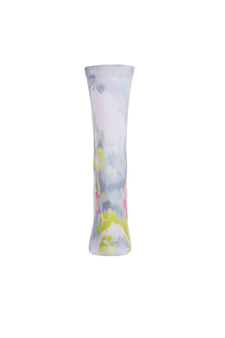 Brushstroke Printed Crew Socks