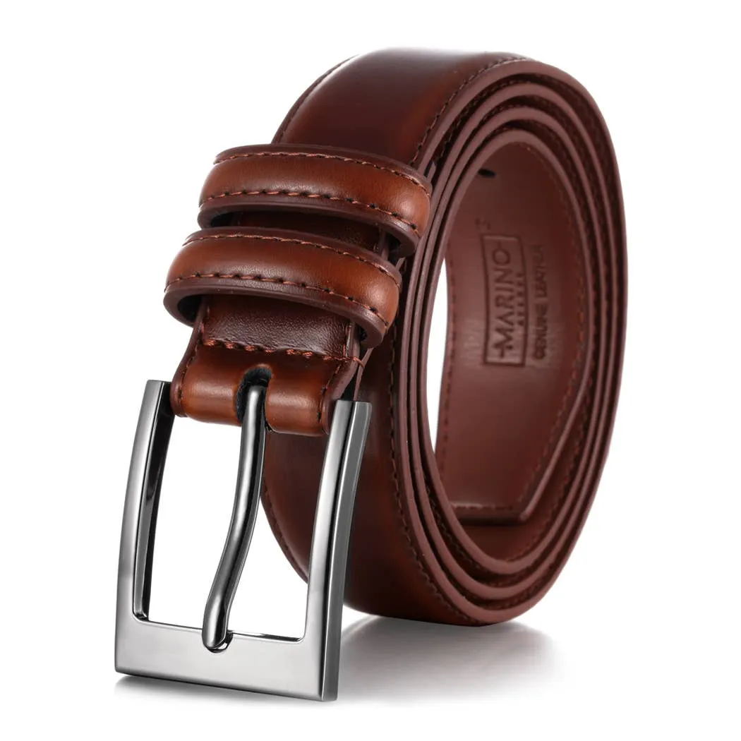Dual Loop Leather Belt