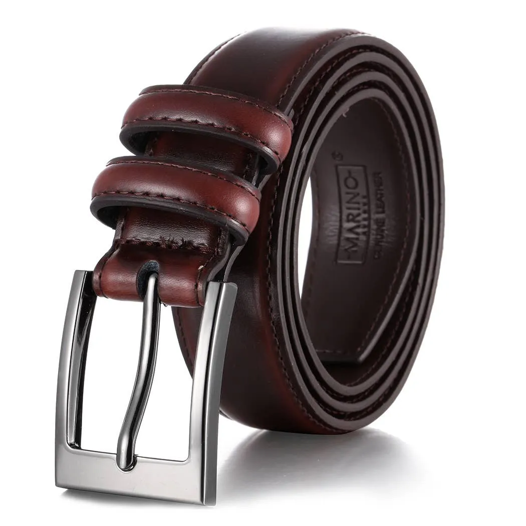 Dual Loop Leather Belt