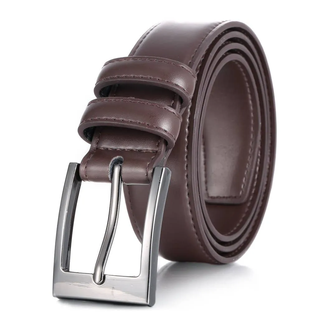 Dual Loop Leather Belt