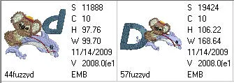 Fuzzy Letter Dd