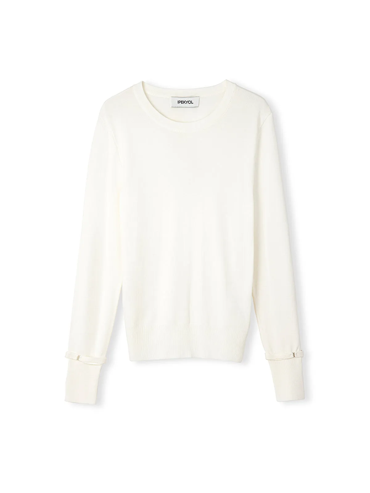 Ipekyol Basic Knitwear With Thin Belt Ecru