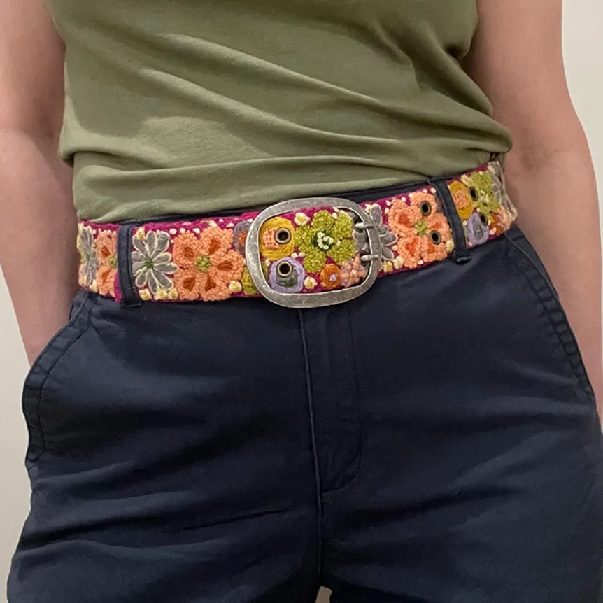 Jenny Krauss Wildflowers Wool Belt