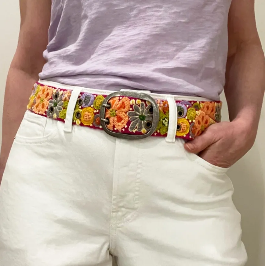Jenny Krauss Wildflowers Wool Belt