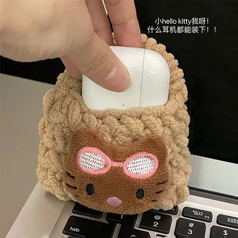 Kawaii Hello Kitty Plush AirPods Case