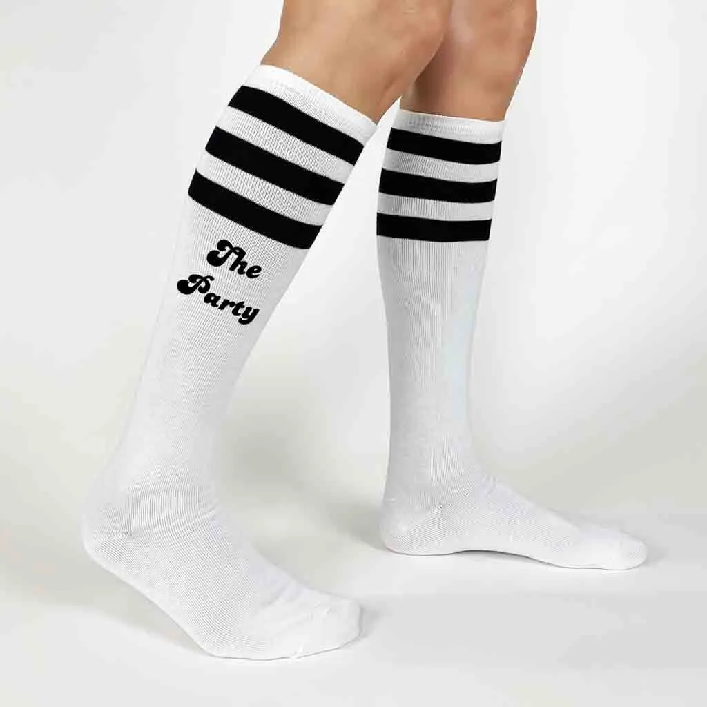 Knee High Socks for the Bachelorette Party Wife of the Party