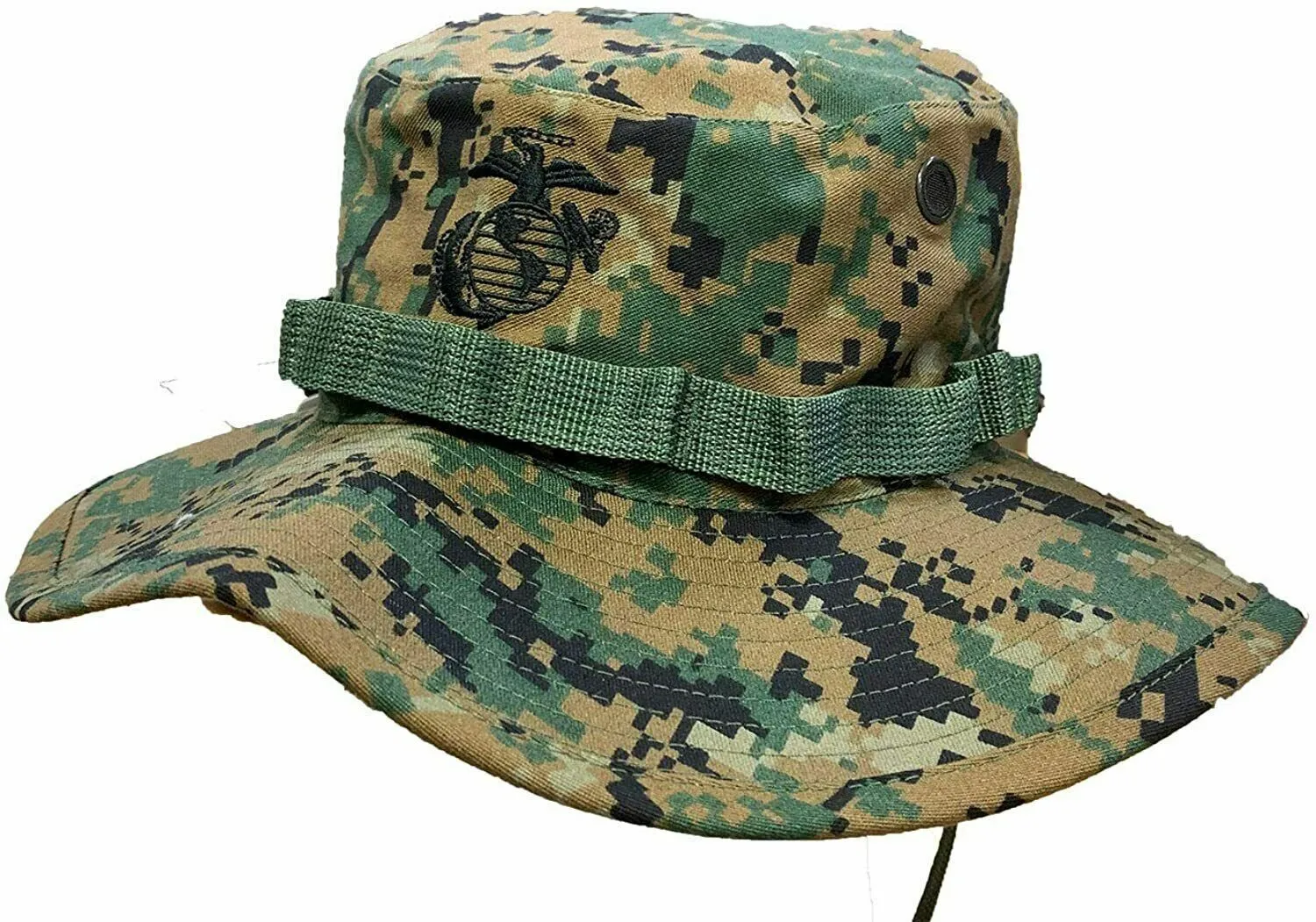 MARINE CORPS BOONIE HAT USMC DIGITAL WOODLAND MARPAT CAMOUFLAGE MEDIUM 7.25 USA