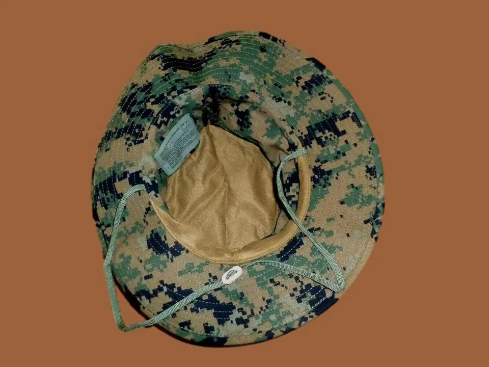 MARINE CORPS BOONIE HAT USMC DIGITAL WOODLAND MARPAT CAMOUFLAGE MEDIUM 7.25 USA