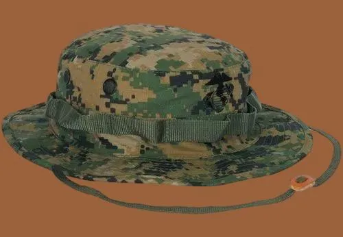 MARINE CORPS BOONIE HAT USMC DIGITAL WOODLAND MARPAT CAMOUFLAGE MEDIUM 7.25 USA