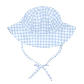 Oasis Blue Gingham Sun Hat