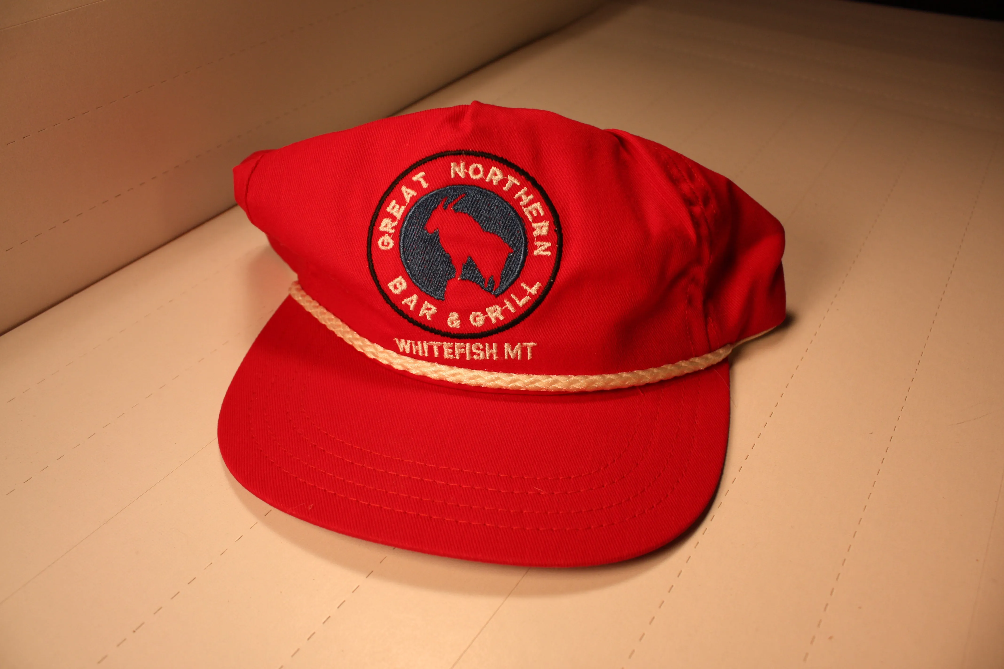 SH-105  White Fish MT.   ball cap (new)