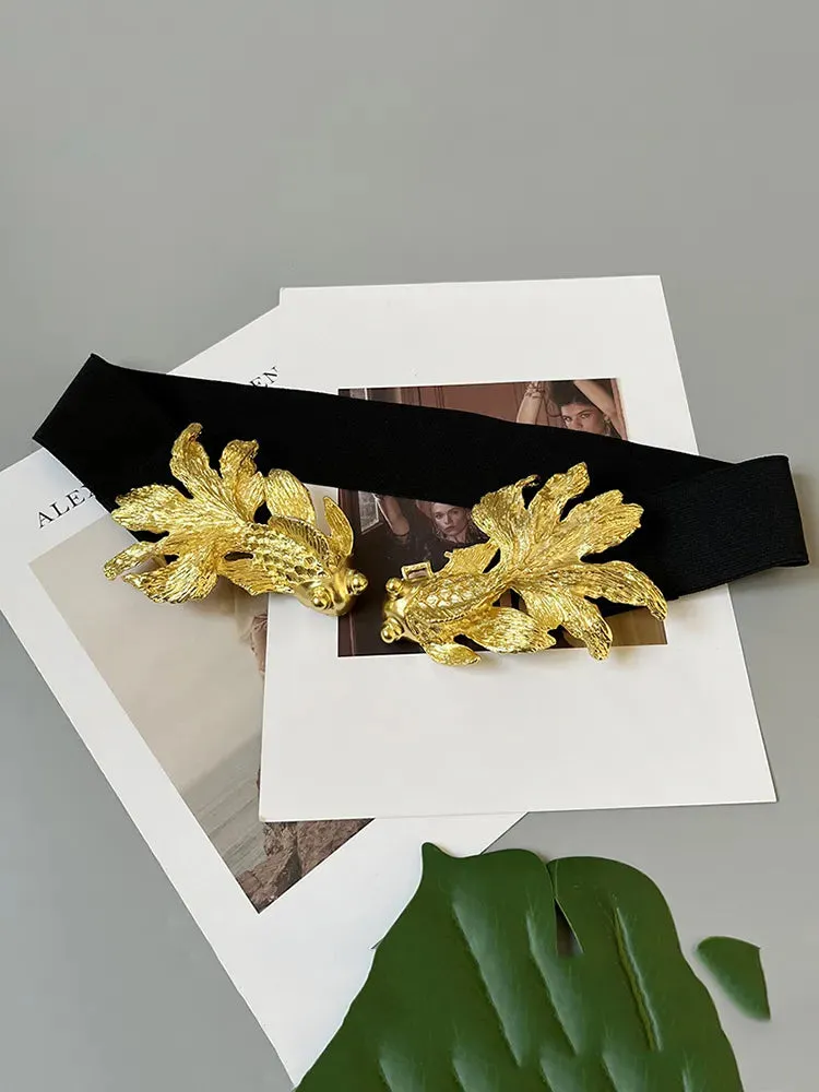 Women PU Metal Buckle Belts Adjustable