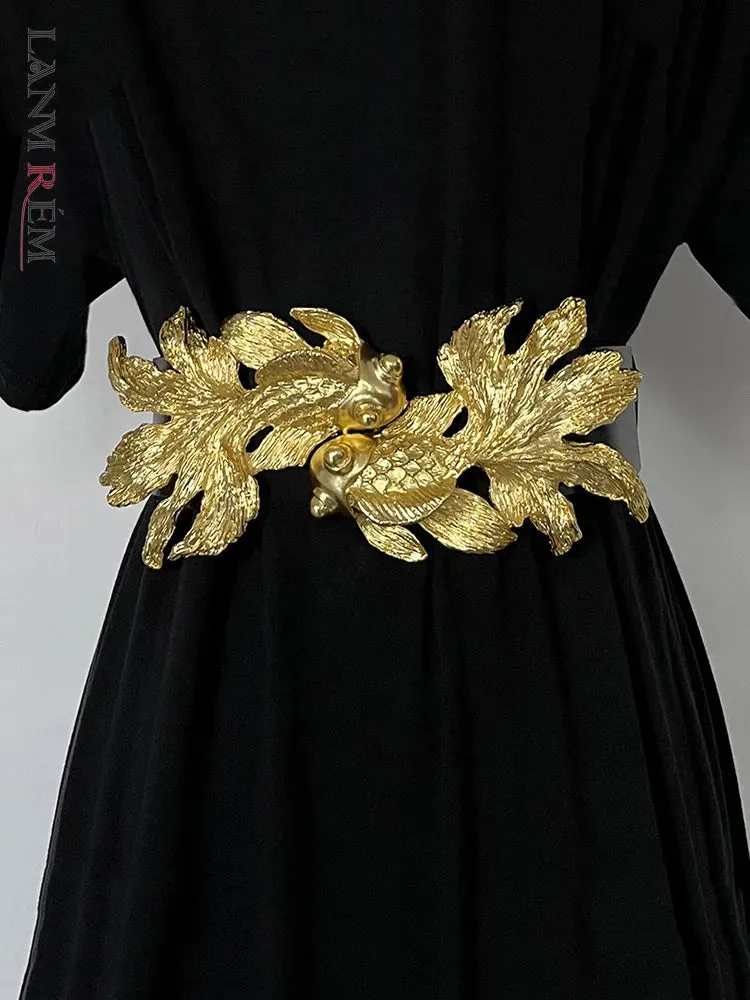 Women PU Metal Buckle Belts Adjustable